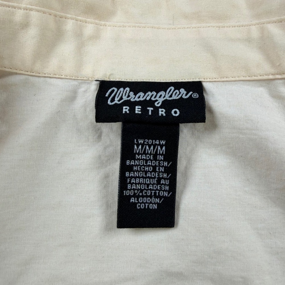 Wrangler Retro Womens Peach Southwestern Western Snap Shirt Womens Medium - Picture 6 of 12